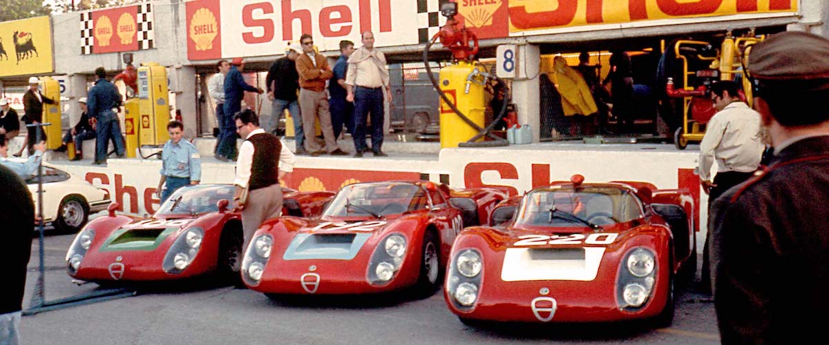 Alfa Romeo Werksteam bei der Targa Florio