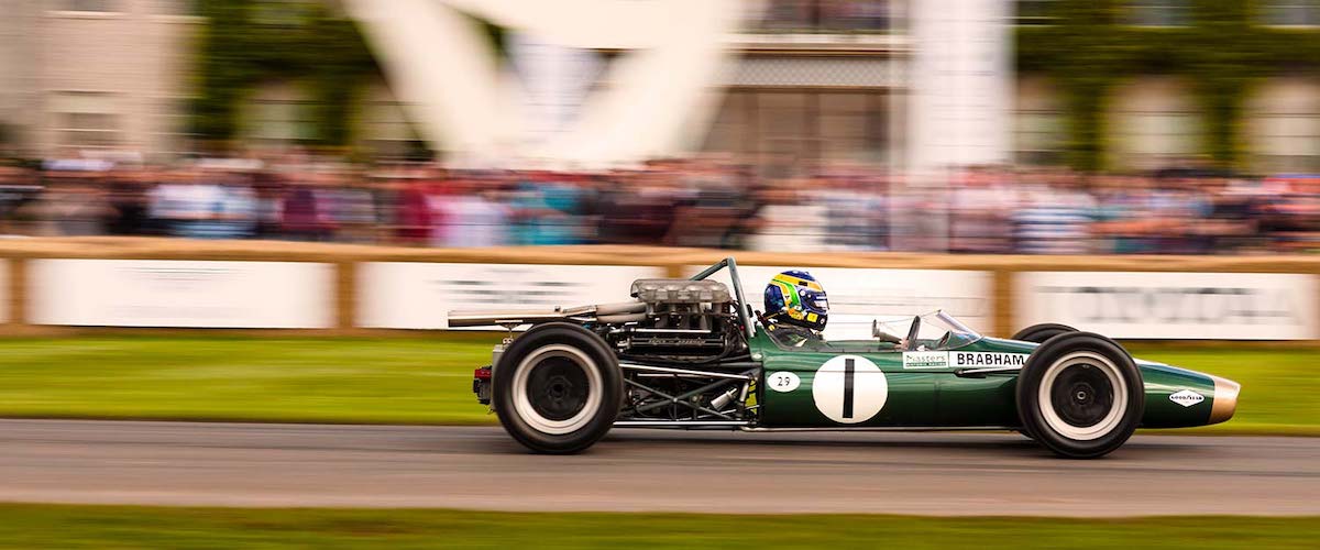 Historischer Brabham Formel-1-Rennwagen beim Goodwood Festival of Speed