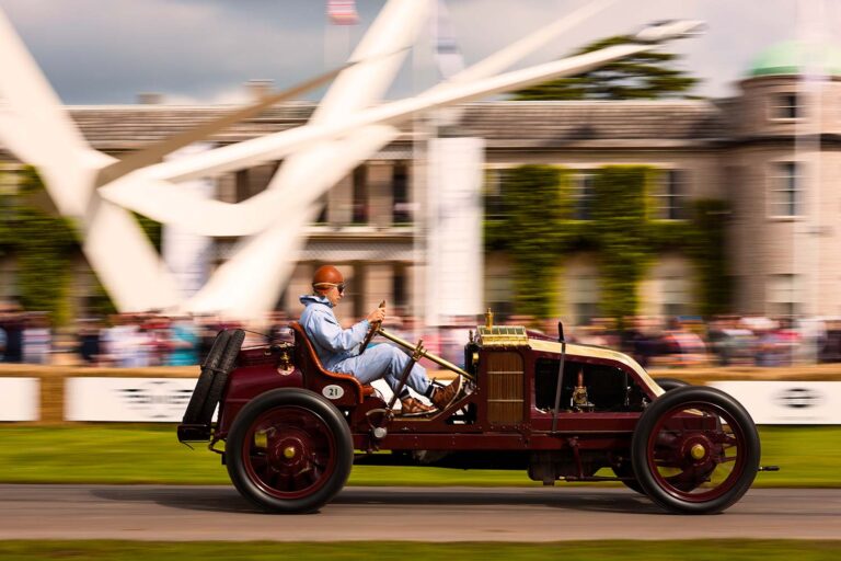 Historic pre-war racing car at the Goodwood Festival of Speed.